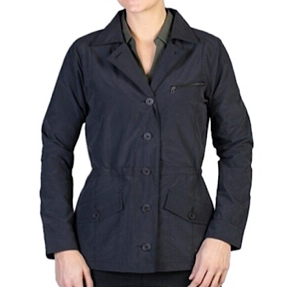 Exofficio Womens Round Trip Jacket UPF 50 Black Size XL Cargo Pocket Anorak - Picture 1 of 16